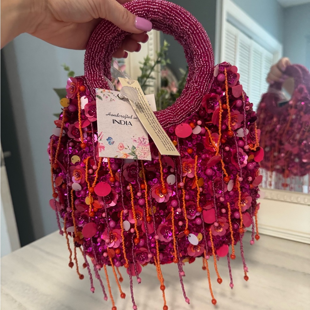 Handcrafted in India VIRAL beaded bag